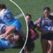 Cronulla Sharks Centre Suffered a Dislocated Elbow in a Tackle Against Gold Coast Titans Player