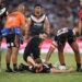 Wests Tigers star Adam Doueihi rushed to hospital after nasty clash against the North Queensland Cowboys