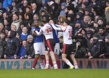 Southampton forward makes ‘spit’ allegation after heated Portsmouth battle
