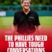 🚨 PHILLIES FANS WON’T LIKE THIS TRUTH: COMPLACENCY COULD DESTROY PHILADELPHIA’S CHAMPIONSHIP DREAMS!