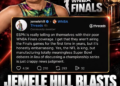 Jemele Hill Blasts ESPN Over WNBA Finals Coverage as Fans Demand More Respect for Women’s Basketball